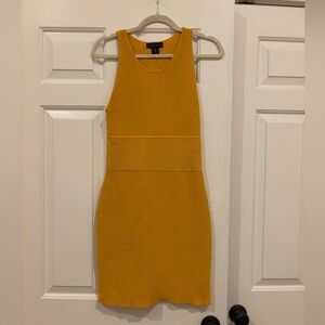 House of Harlow Body-Con Stretch Knit Dress Size M in Color Marigold